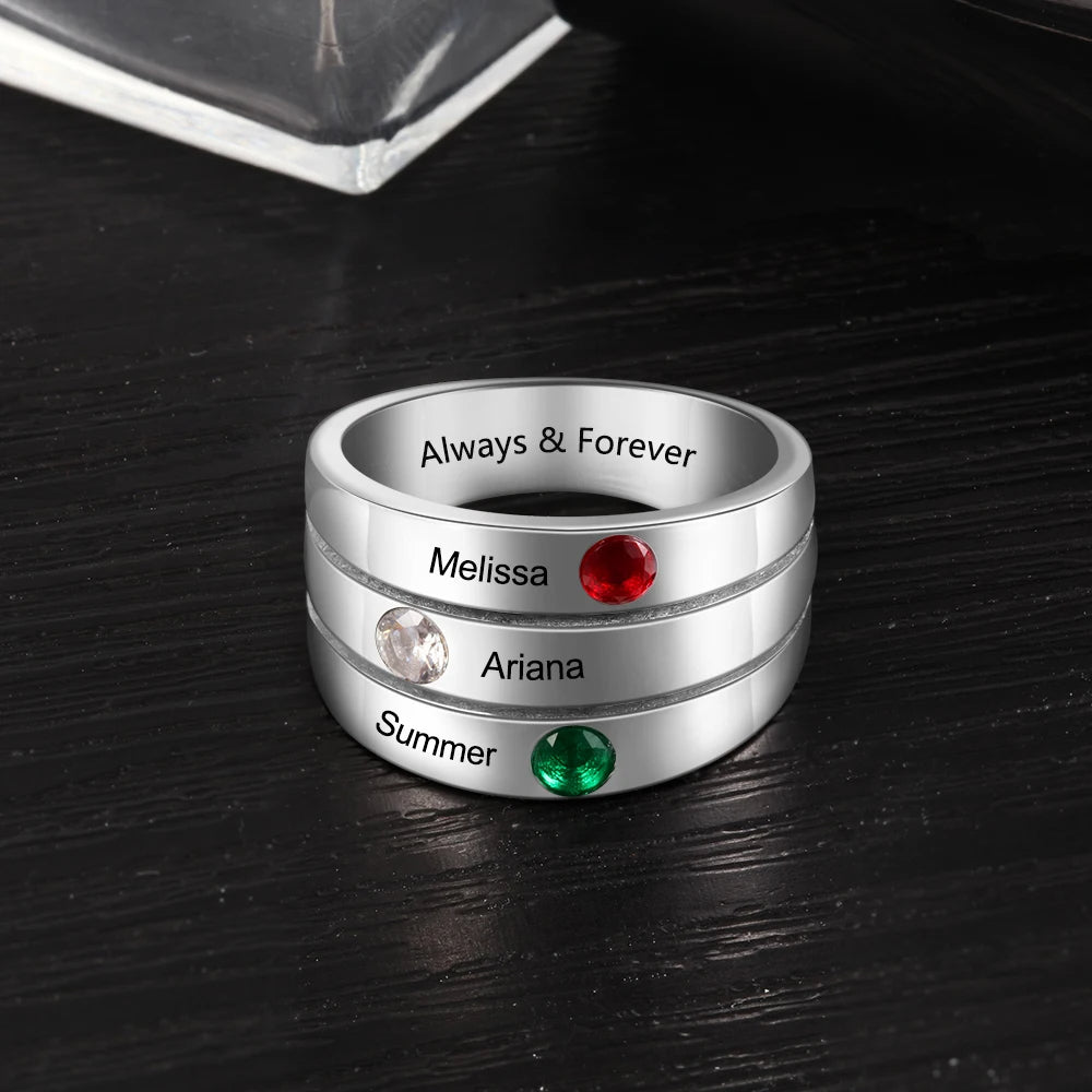 Anillos personalizados para madres