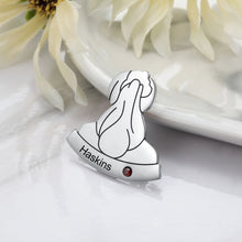 Load image into Gallery viewer, broche personalizado con forma de pelo para mujer