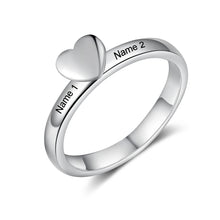 Load image into Gallery viewer, Anillo de compromiso personalizado con nombre grabado para mujer