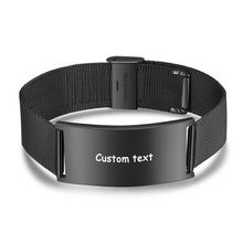 Load image into Gallery viewer, Pulseras personalizadas con grabado de fotos para hombre