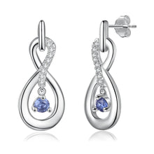 Load image into Gallery viewer, pendientes de plata con nombre infinito para mujer