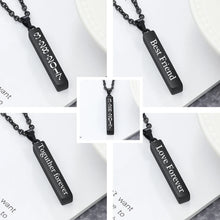 Load image into Gallery viewer, Collares con nombre y fecha grabados personalizados para mujer