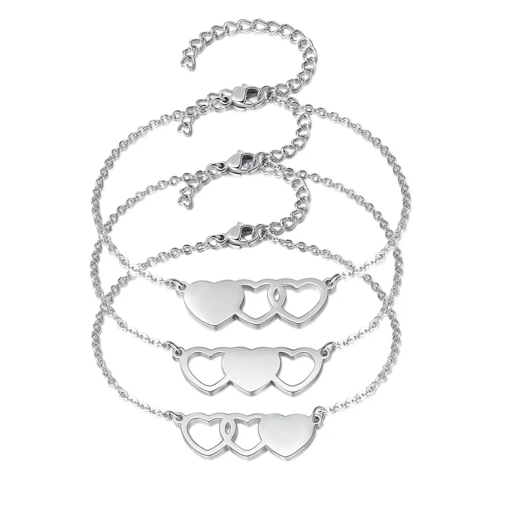 Pulseras personalizadas con nombre BFF para mujer