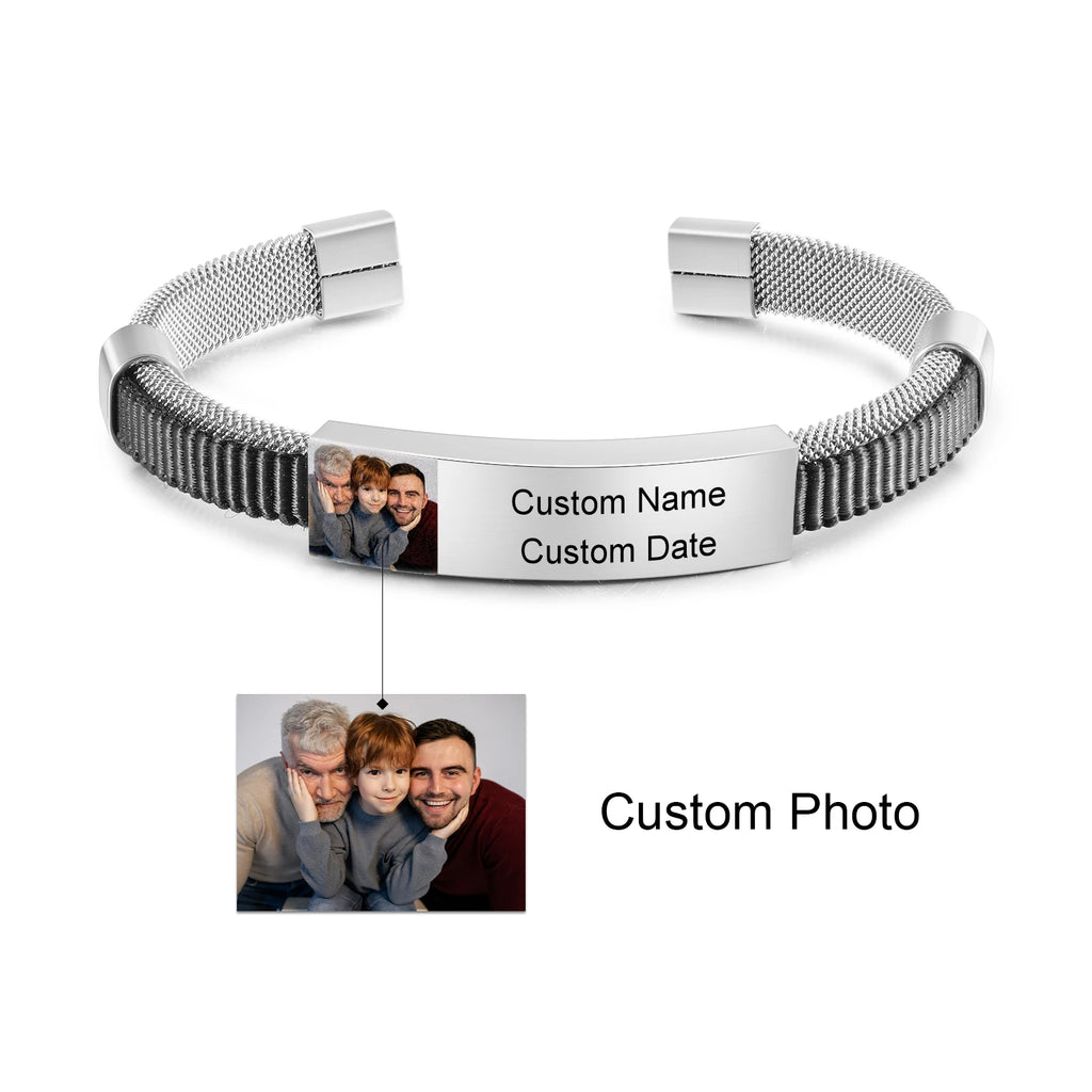 Pulsera con foto de Color para hombre