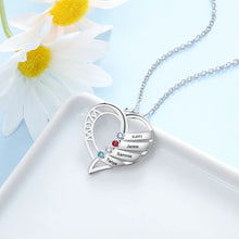 Load image into Gallery viewer, Collares de piedra natal familiares personalizados para esposa