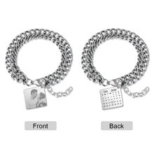 Load image into Gallery viewer, Pulseras de cadena de doble enlace para mujer