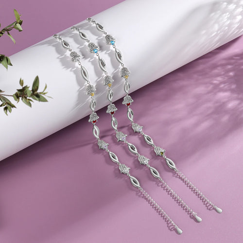 pulsera personalizada con diseño de flor de tulipán