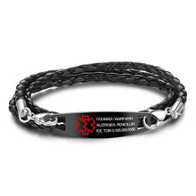 Load image into Gallery viewer, Pulsera de acero inoxidable personalizada para hombre