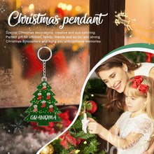 Cargar imagen en el visor de la galería, Llaveros de árbol de Navidad de acrílico personalizados para mujer