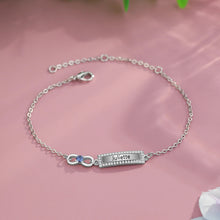 Cargar imagen en el visor de la galería, Pulsera de infinito personalizada para el día de la madre