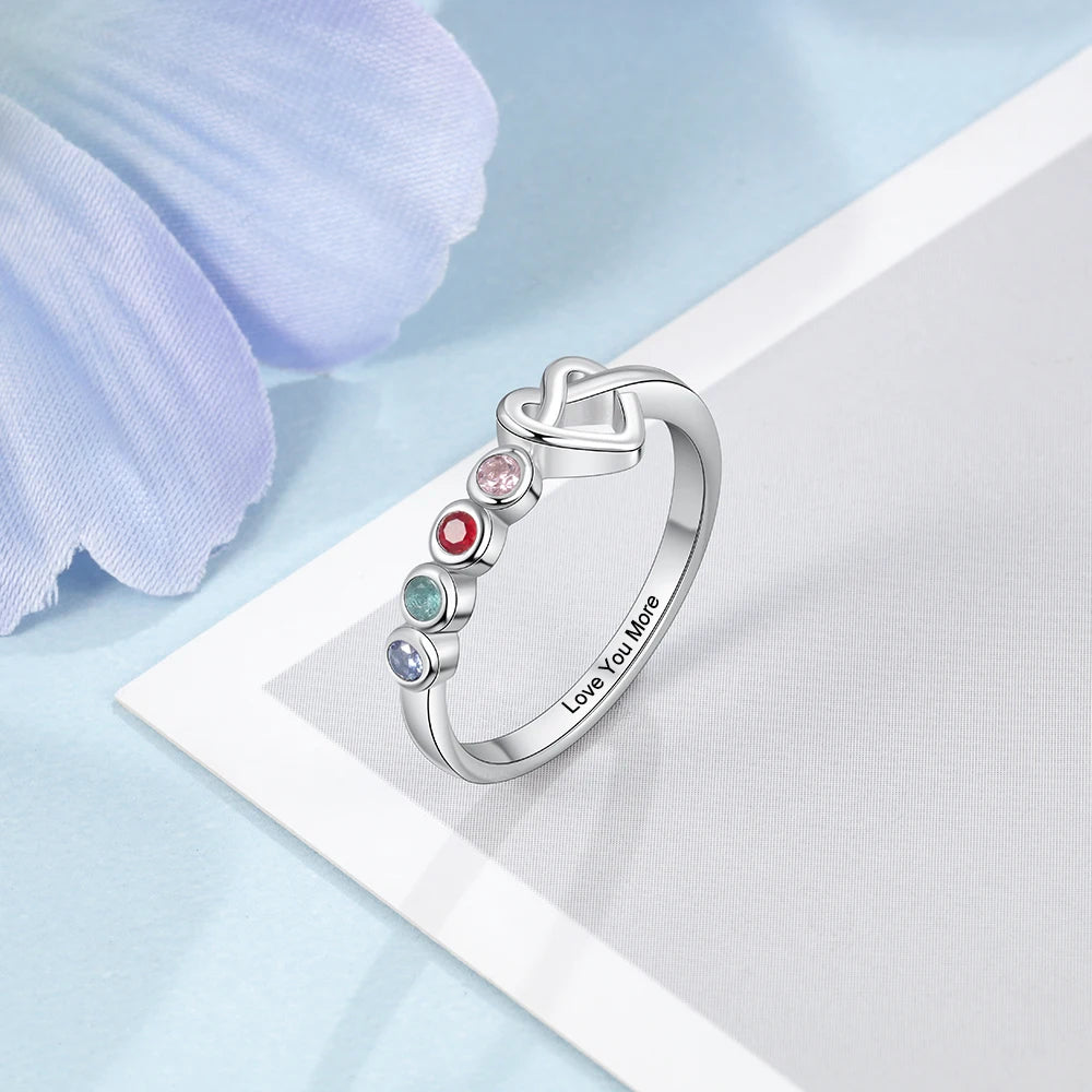 anillo con grabado personalizado para mujer