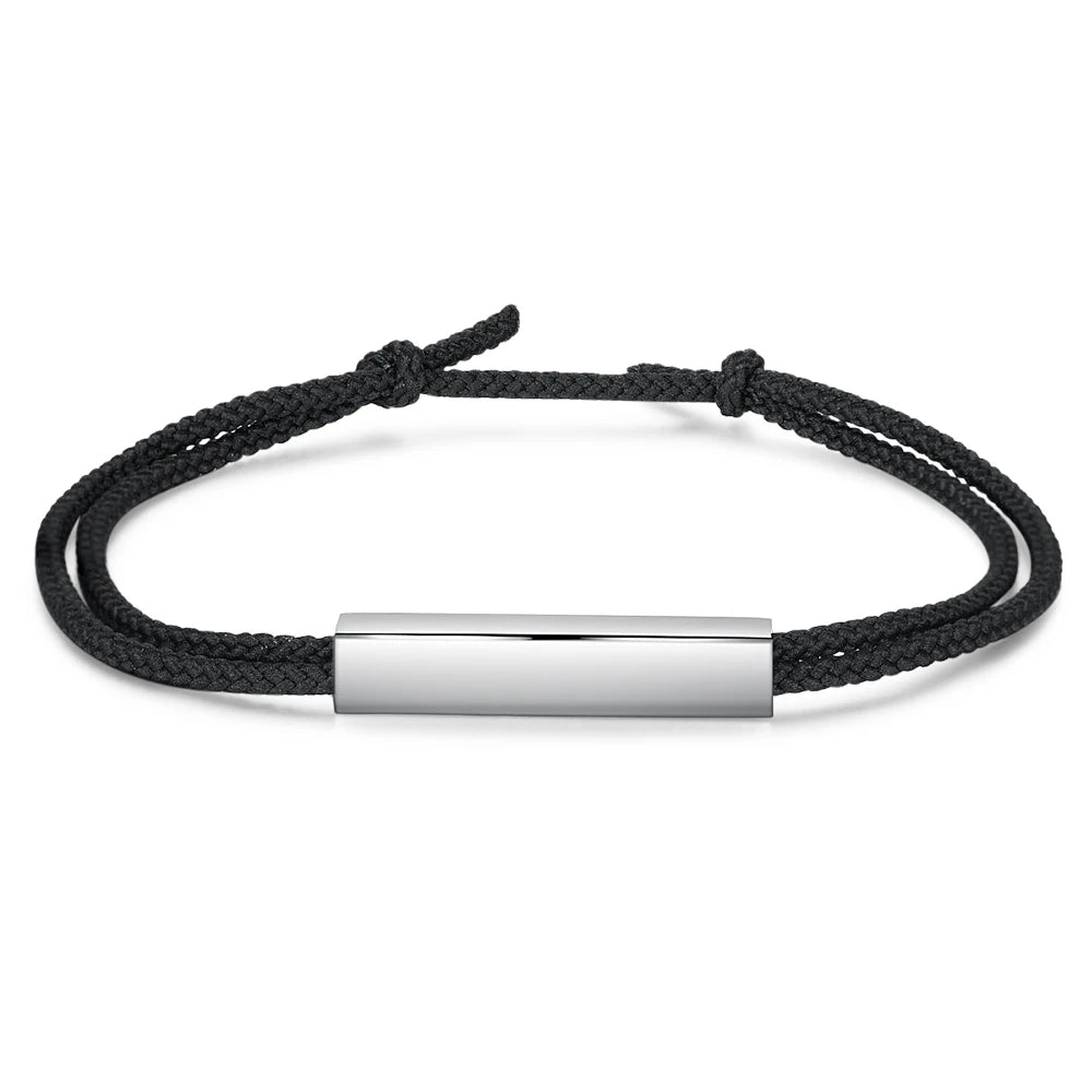 pulsera de cadena de cuerda ajustable para hombre