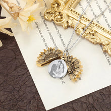 Load image into Gallery viewer, Collar personalizado con foto de girasol para mujer