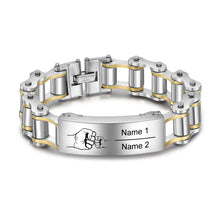 Load image into Gallery viewer, Pulsera personalizada de acero inoxidable para hombre