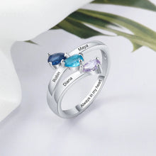 Load image into Gallery viewer, Anillos personalizados de Plata de Ley 925 para mujer