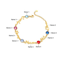 Load image into Gallery viewer, Pulsera personalizada con nombre para niños