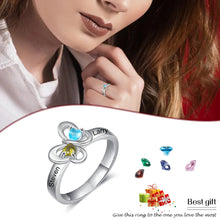 Load image into Gallery viewer, Anillo de mariposa con nombre personalizado