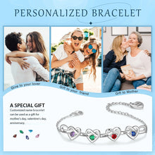 Load image into Gallery viewer, Pulsera personalizada con nudo y corazón