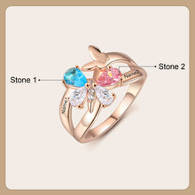 Load image into Gallery viewer, Anillos de mariposa personalizados para mujer