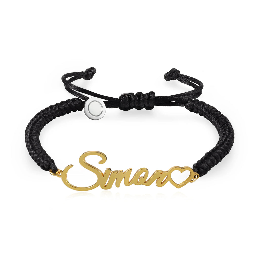 pulsera magnética con nombre personalizado