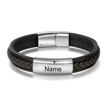 Load image into Gallery viewer, Pulseras personalizadas con grabado de nombre para hombre