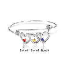 Load image into Gallery viewer, pulsera con colgante de corazón personalizado