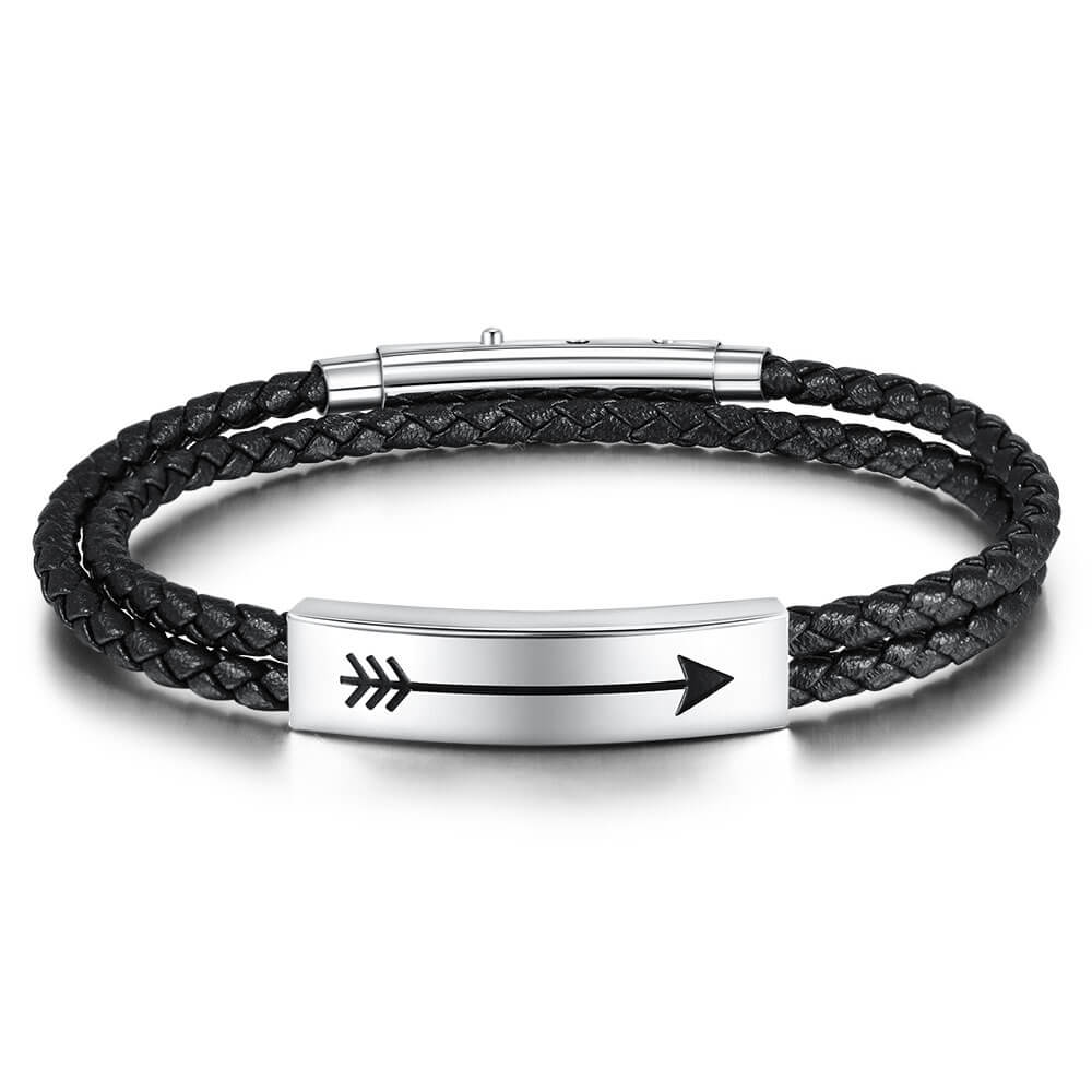 Pulsera personalizada de acero inoxidable para hombre