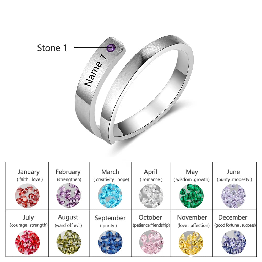 Anillos personalizados para madres