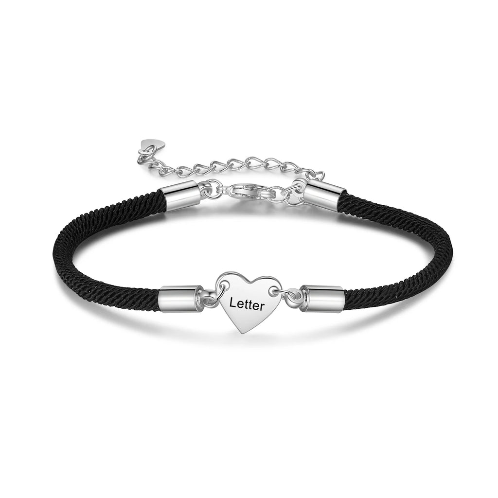 Pulseras personalizadas con grabado inicial para mujer