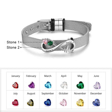 Load image into Gallery viewer, Pulseras personalizadas con grabado de piedra natal para hombres y mujeres