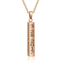 Load image into Gallery viewer, Collares con nombre y fecha grabados personalizados para mujer