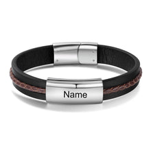 Load image into Gallery viewer, Pulseras personalizadas con grabado de nombre para hombre