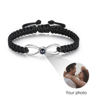 Load image into Gallery viewer, Pulsera de cadena de cuerda ajustable con proyección de foto personalizada para mujer