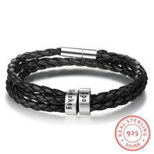 Load image into Gallery viewer, pulsera de plata de ley 925 para hombre