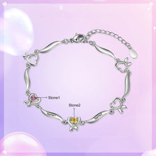 Load image into Gallery viewer, Pulsera personalizada con nudo de corazón