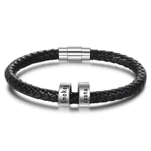 Load image into Gallery viewer, Pulsera de cuero personalizada para hombre