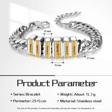 Load image into Gallery viewer, Pulsera de cuentas personalizable para hombre