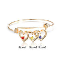 Load image into Gallery viewer, pulsera con colgante de corazón personalizado