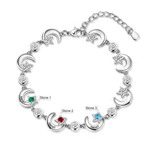 Load image into Gallery viewer, pulsera con grabado de nombre personalizado para mujer