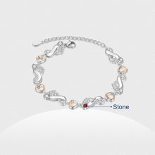 Load image into Gallery viewer, Pulsera de pie de bebé personalizada con corazones múltiples