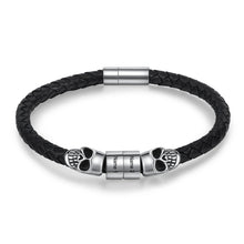 Load image into Gallery viewer, Pulsera de cuero con grabado de nombre personalizado para hombre