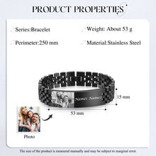 Load image into Gallery viewer, Pulsera de acero inoxidable para hombre