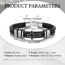 Load image into Gallery viewer, Pulsera de cuero personalizable para hombre