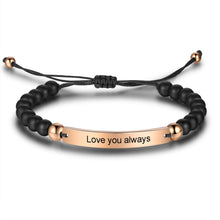 Load image into Gallery viewer, pulsera con grabado personalizado para hombre