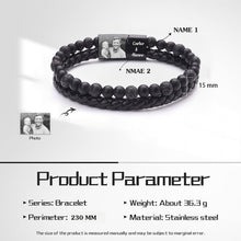 Load image into Gallery viewer, Pulseras personalizadas con foto para hombre