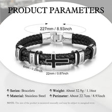 Load image into Gallery viewer, Pulsera de cuero personalizable para hombre