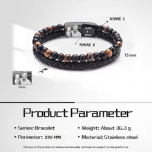 Load image into Gallery viewer, Pulseras personalizadas con foto para hombre