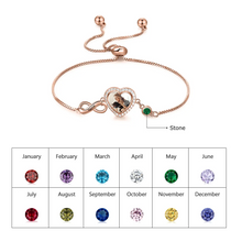 Load image into Gallery viewer, pulsera personalizada con foto de corazón para mujer