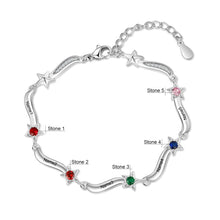 Load image into Gallery viewer, pulsera personalizada con grabado de 2-7 nombres para madres