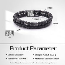 Load image into Gallery viewer, Pulseras personalizadas con foto para hombre